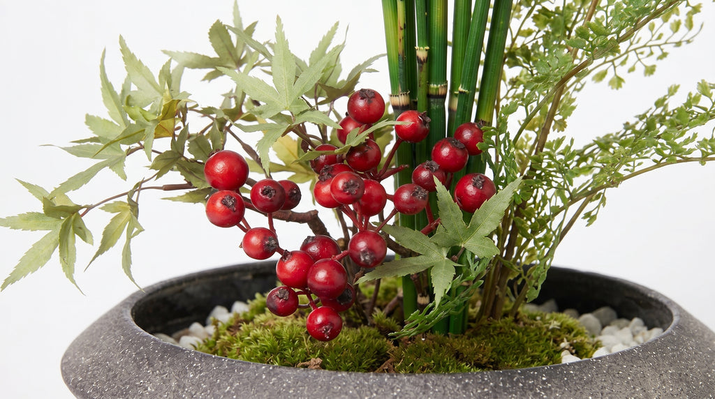 Momiji Ensemble Plateau Petite Bonsai with Berries - Medium