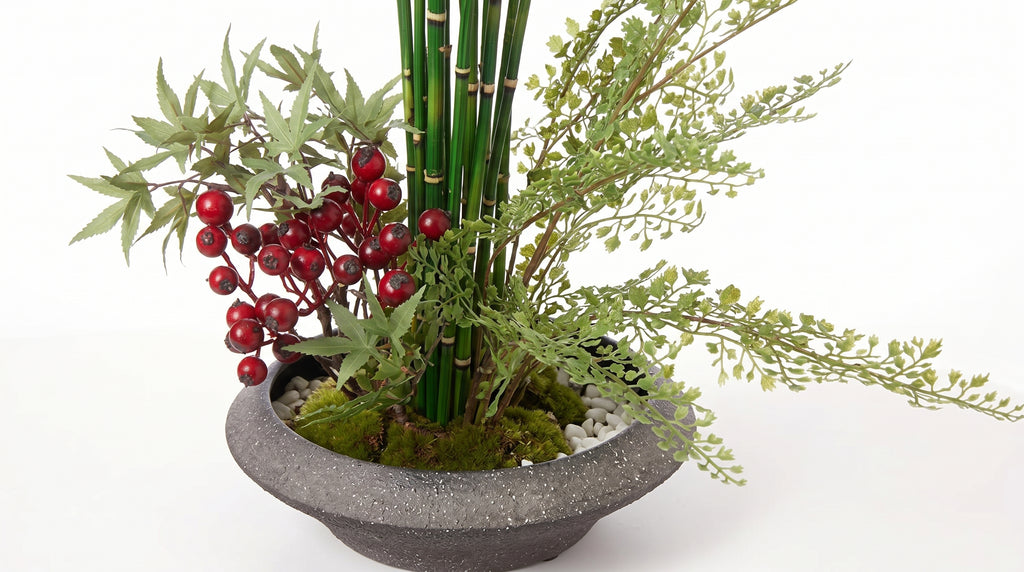 Momiji Ensemble Plateau Petite Bonsai with Berries - Medium