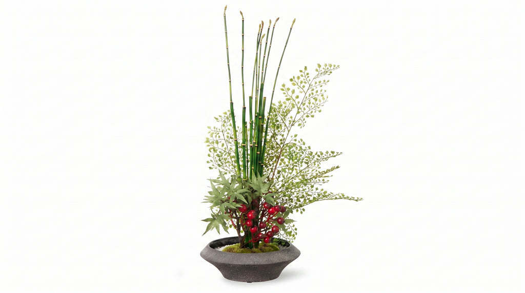Momiji Ensemble Plateau Petite Bonsai with Berries - Medium